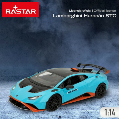 Macchinina Radiocomandata Lamborghini Huracán STO Azzurro 1:14 (2 Unità)