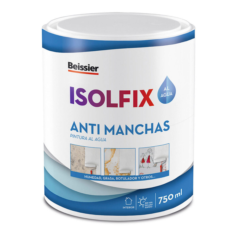 Tinta acrílica Beissier 70249-012 Isolfix Branco 750 ml Antimanchas