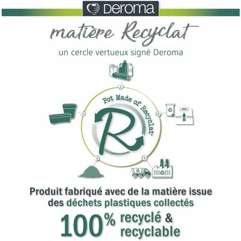 Vaso Deroma Grigio scuro 35 x 79 x 35 cm 75 L