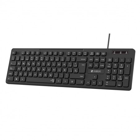 Teclado numérico Subblim SUBKBC-0SSK50 Negro Qwerty Español QWERTY