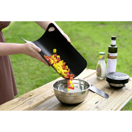 Conjunto de tábuas de cortar Wenko 55055100 Preto Plástico (3 Peças)