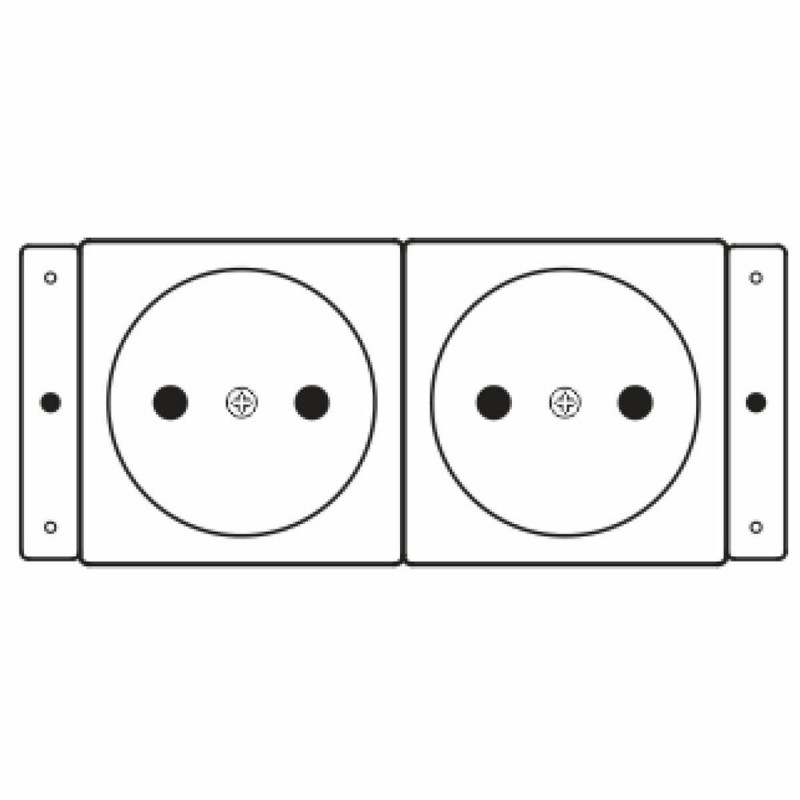 Tomada de corrente Kramer TS-2DE