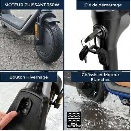 Electric Scooter Yeep.me 85a Black 350 W