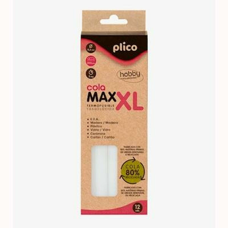 Hot melt glue sticks PLICO Transparent 25 Pieces