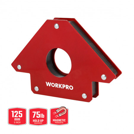 Esquadria magnética de soldadura Workpro 5" 12,5 cm