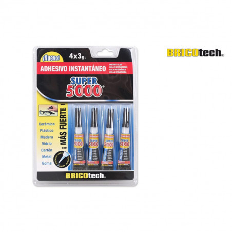 Cola Instantânea Bricotech Super 5000 3 g (24 Unidades)