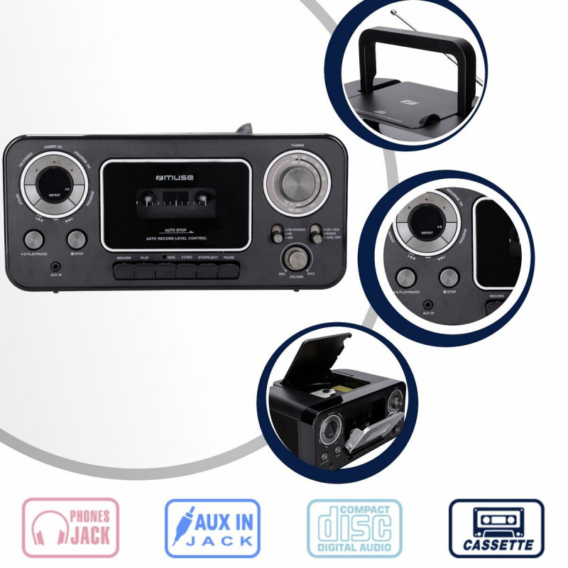 Radio Cassetta Muse M-182RDC