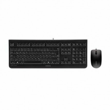 Teclado e Rato Cherry JD-0800ES-2 Preto Qwerty espanhol QWERTY