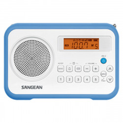 Rádio Sangean PRD18W Azul Âmbar Azul/Branco