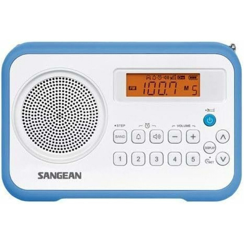Radio Sangean PRD18W Blue Amber Blue/White