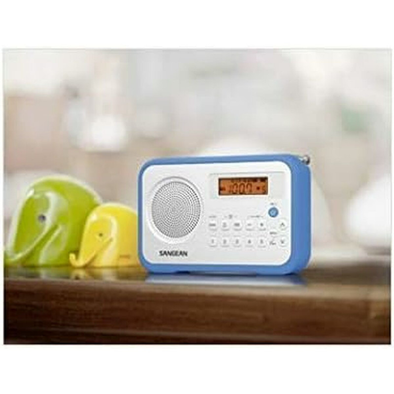 Radio Sangean PRD18W Blue Amber Blue/White