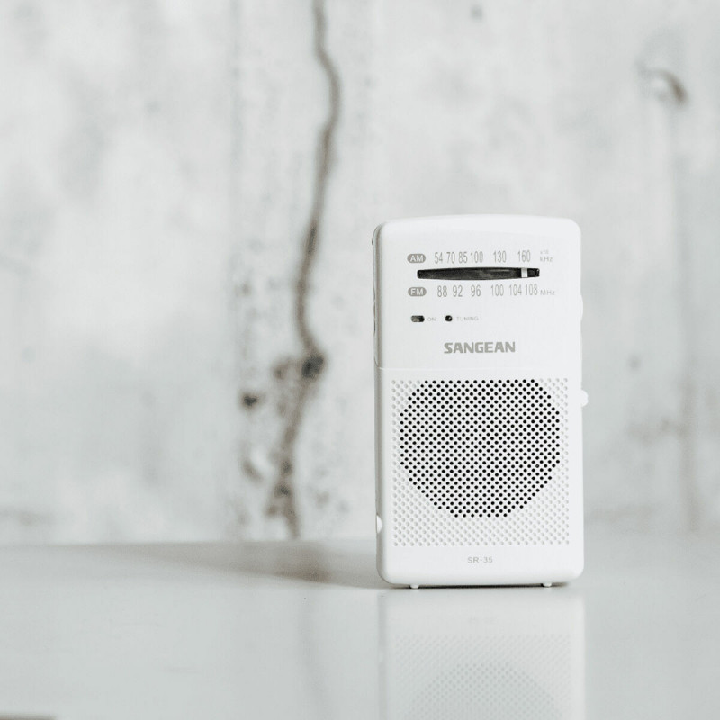 Radio Sangean SR35W BLANCO Blanc Noir