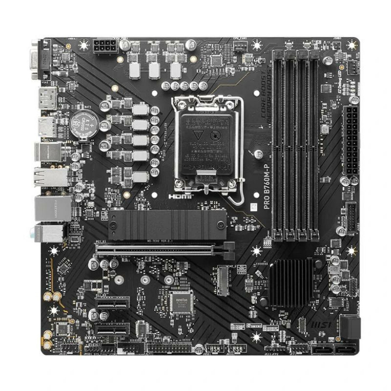 Placa Mãe MSI PRO B760M-P DDR4 LGA1700 LGA 1700 Intel Intel B760