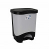 Waste bin with pedal Tontarelli Idea 24 L Black Grey 35 x 29 x 44,5 cm (4 Units)