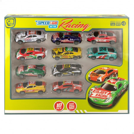 Playset di Veicoli Speed & Go 8 x 2,2 x 3,6 cm (6 Unità)