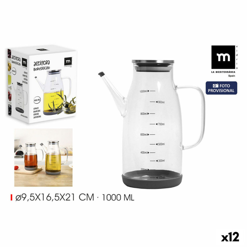 Oliera La Mediterránea Silicone Acciaio inossidabile 1 L (12 Unità)