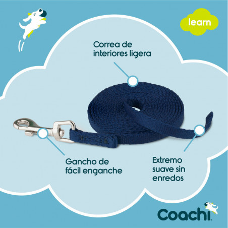 Trela para Cães Coachi Azul 2,5 m Treino