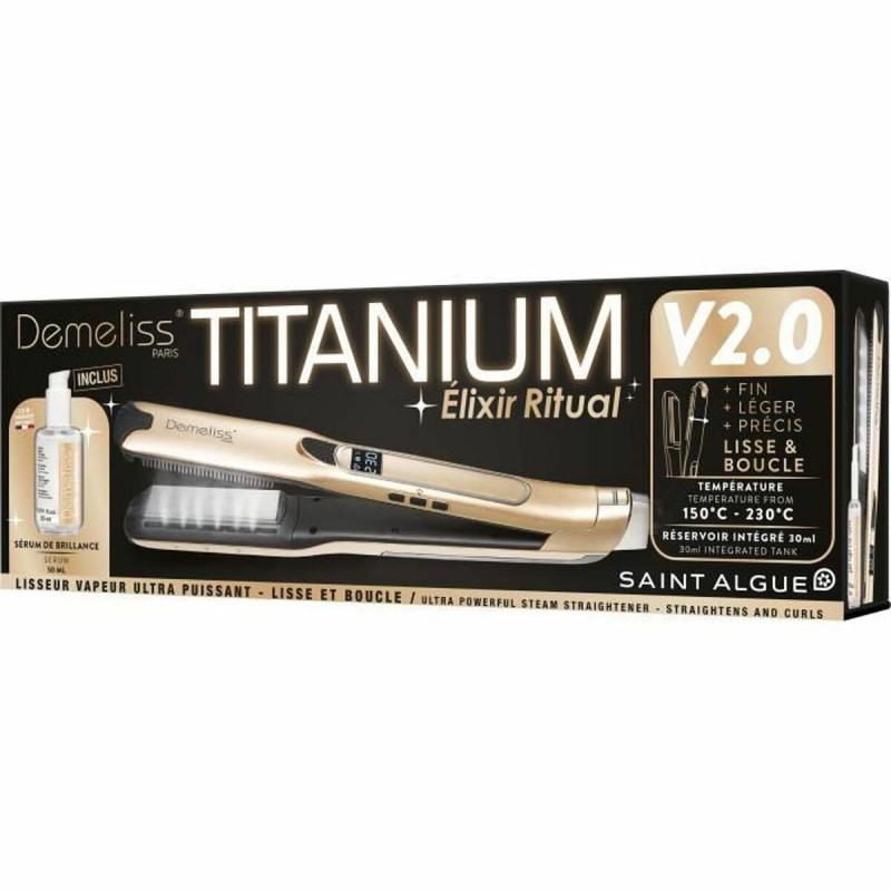 Plancha de Pelo Saint-Algue TITANIUM V2 ELIXIR RITUAL DEMELISS