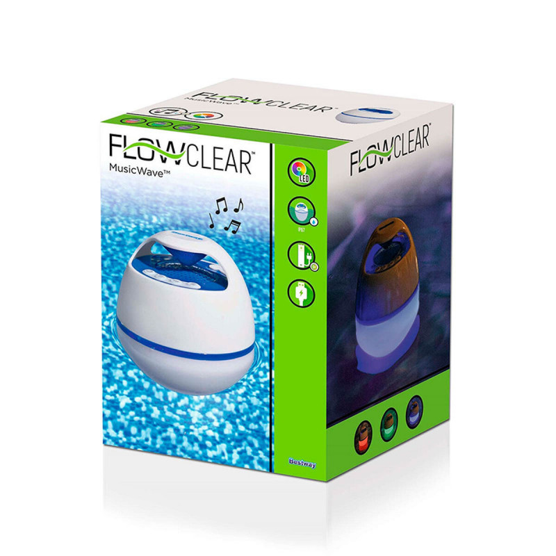 Bestway Altoparlante Bluetooth Luci Led Galleggiante Piscina e Giardino 58700