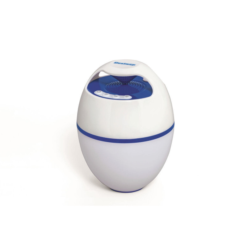 Bestway Altifalante Bluetooth Luz Led Flutuante Piscina e Jardim 58700