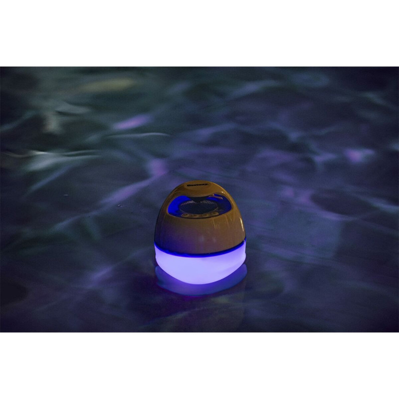 Bestway Altoparlante Bluetooth Luci Led Galleggiante Piscina e Giardino 58700
