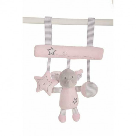 Expositor de Porta Cor de Rosa Elefante 25cm Peluche