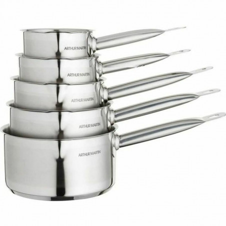 Set of Cookware Arthur Martin Silver Stainless steel 5 Pieces
