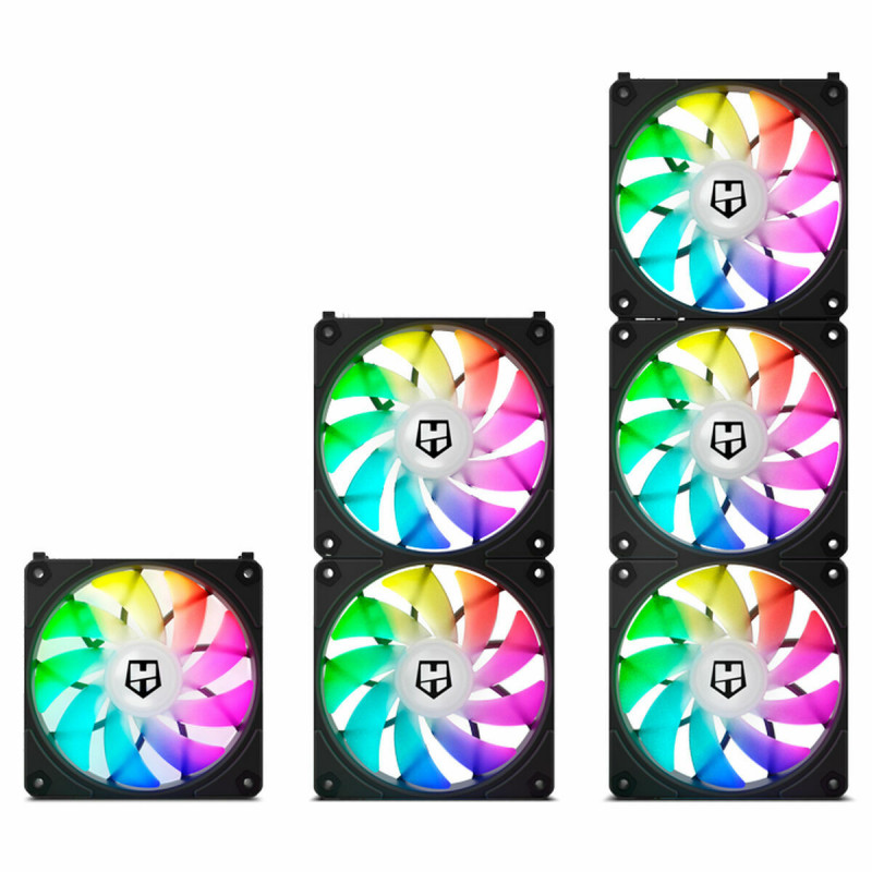 Ventola da Case Nox-Xtreme Easy Link Ø 12 cm (3 Unità)