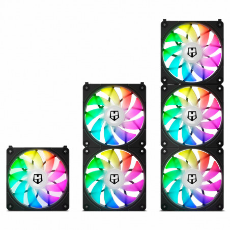 Ventola da Case Nox-Xtreme Easy Link Ø 12 cm (3 Unità)