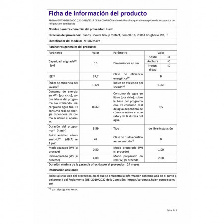 Lava-louça Haier XF6B2M3PX 60 cm