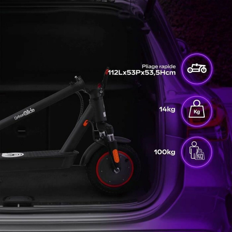 Elektroroller Urbanglide 100 MAX Schwarz 350 W 25 km/h