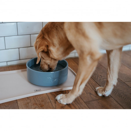 Comedero para Perro Hunter OSBY GLAZED Azul Cerámica 2,5 L