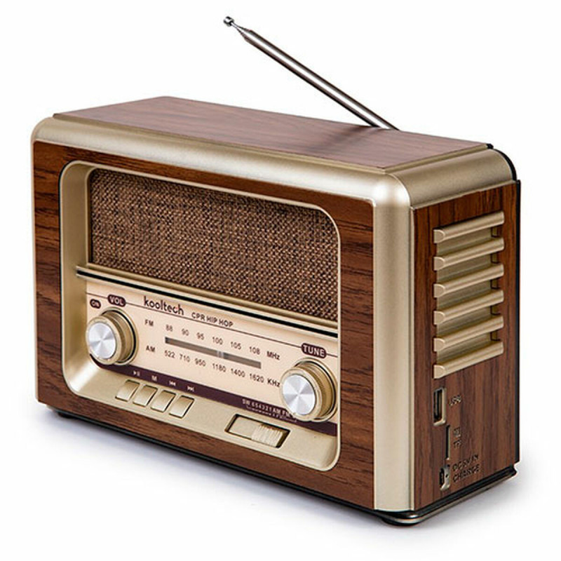 Radio Portátil Bluetooth Kooltech Retro AM/FM