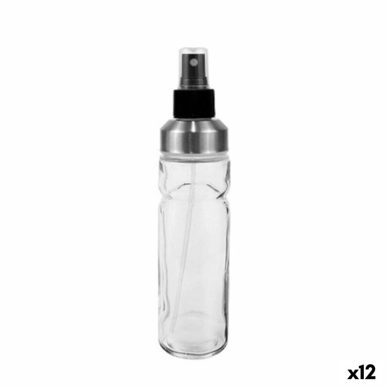 Oliera Anna Trasparente Argentato Vetro 175 ml (12 Unità)