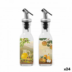 Gewürzset Anna Durchsichtig Silberfarben Glas ABS 170 ml 5 x 5 x 20 cm 2 Stücke (24 Stück)