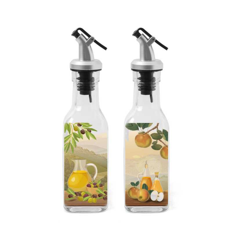 Set de pansement Anna Transparent Argenté verre ABS 170 ml 5 x 5 x 20 cm 2 Pièces (24 Unités)