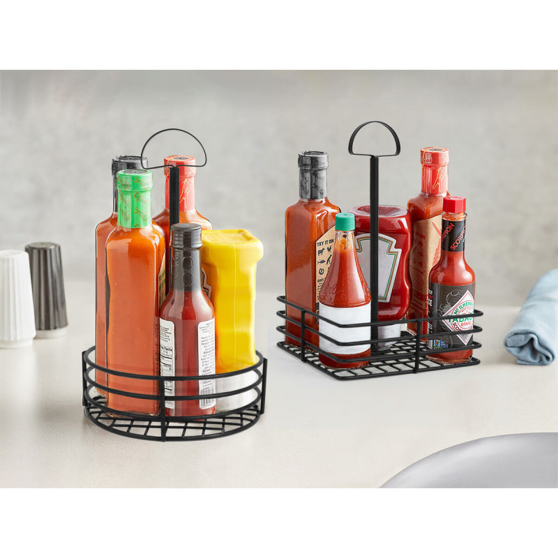 Recipiente para molhos My Bar 15 x 15 x 22 cm Preto (12 Unidades)