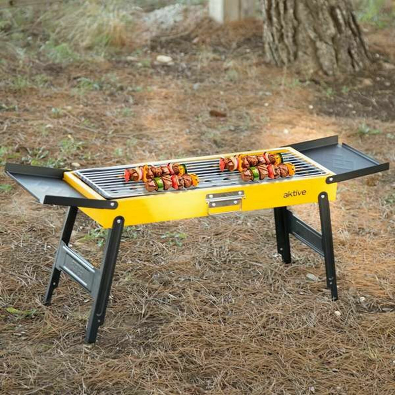 Barbecue Portable Aktive Acier 89 x 32 x 22 cm Jaune