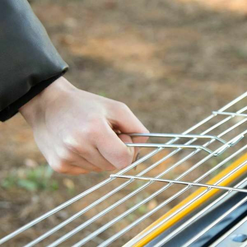 Barbecue Portable Aktive Acier 89 x 32 x 22 cm Jaune
