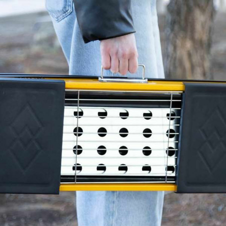 Barbecue Portable Aktive Steel 89 x 32 x 22 cm Yellow