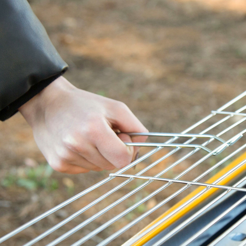 Churrasco Portátil Aktive Aço 89 x 32 x 22 cm Amarelo