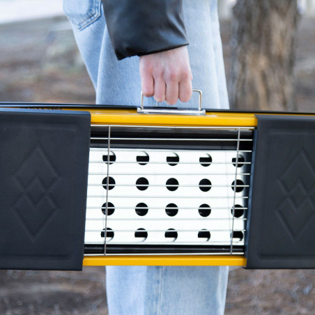 Barbecue Portatile Aktive Acciaio 89 x 32 x 22 cm Giallo