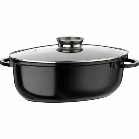Casserole with lid GSW 410571 Black Aluminium 8,5 L