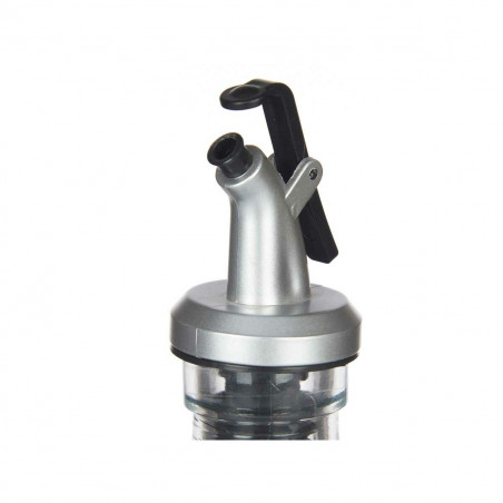 Cruet Vivalto Transparent Glass Silicone Steel polypropylene Plastic 250 ml 5 x 24,5 x 5 cm (12 Units)