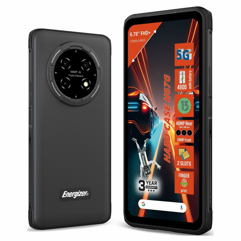 Mobiltelefon für ältere Erwachsene Energizer H67GEU Octa Core 4 GB RAM 128 GB Schwarz 6,78"