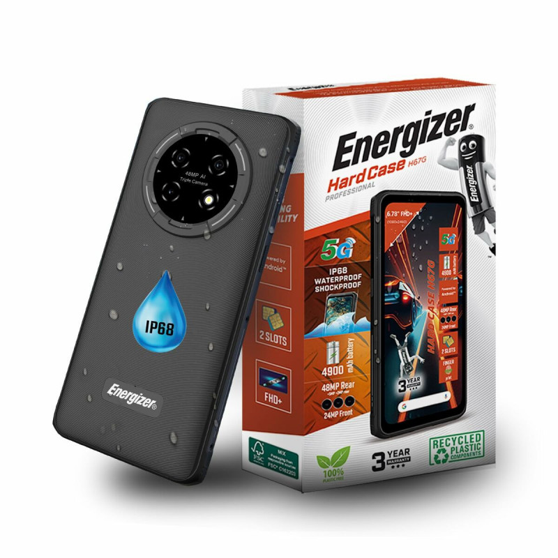 Mobiltelefon für ältere Erwachsene Energizer H67GEU Octa Core 4 GB RAM 128 GB Schwarz 6,78"