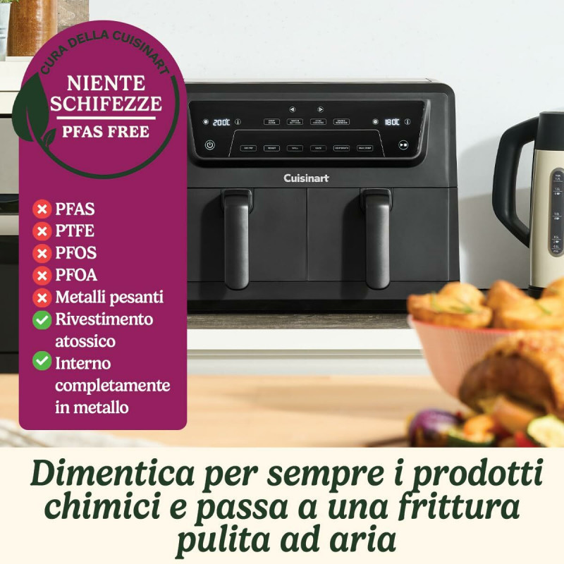 Friggitrice ad Aria Cuisinart Nero 2400 W