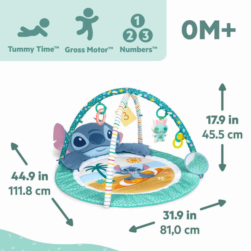 Tapete de jogos Stitch 45,5 x 81,2 x 114 cm Multicolor