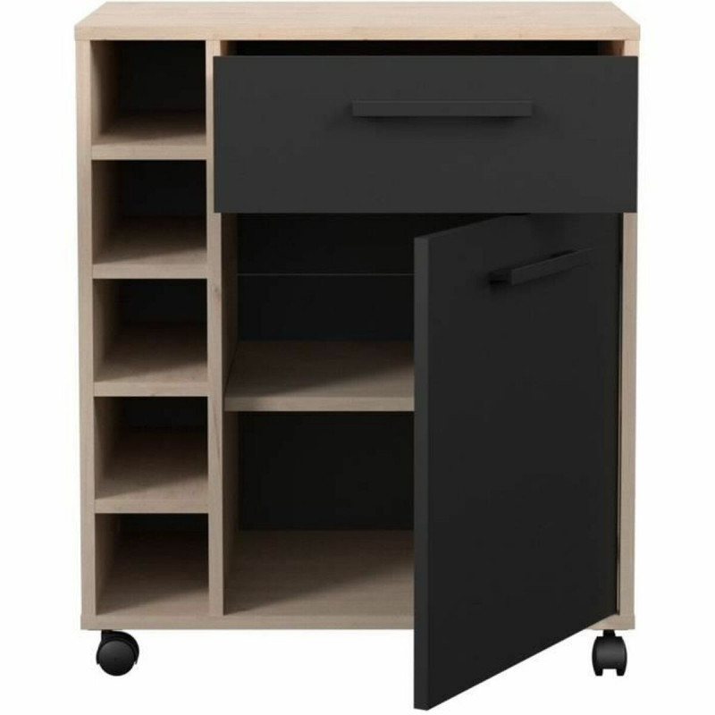 Mueble de cocina Parisot Negro Roble 60 x 40,3 x 71 cm