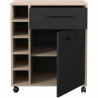 Mueble de cocina Parisot Negro Roble 60 x 40,3 x 71 cm